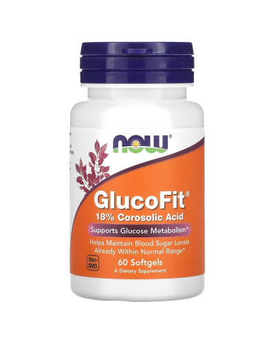 Глюкофіт, контроль цукру, GlucoFit, Now Foods, 60 гелевих капсул