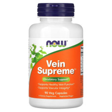 Здоровье вен, Vein Supreme, Now Foods, 90 вегетарианских капсул