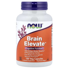 Комплекс для підтримки Мозку, Brain Elevate, Now Foods, 120 Вегетаріанських Капсул