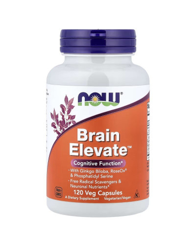 Комплекс для підтримки Мозку, Brain Elevate, Now Foods, 120 Вегетаріанських Капсул