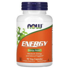 Комплекс для поддержки надпочечников и энергии, Energy, Now Foods, 90 вегетарианских капсул