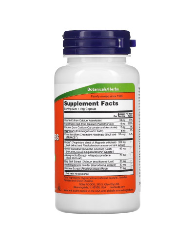 Підтримка надниркових залоз при стресі, Adrenal Stress Support, Now Foods, 90 вегетаріанських капсул Підтримка надниркових залоз при стресі, Adrenal Stress Support, Now Foods, 90 вегетаріанських капсул