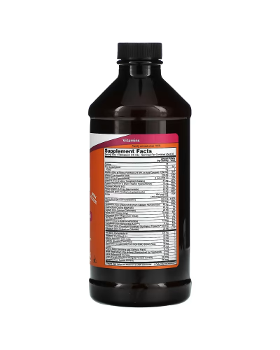 Рідкі мультивітаміни та мінерали, смак лісових ягід, Liquid Multi, Now Foods, 473 мл Рідкі мультивітаміни та мінерали, смак лісових ягід, Liquid Multi, Now Foods, 473 мл