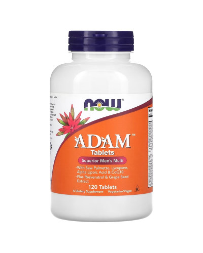 Супер Мультивитамины для Мужчин, Adam, Superior Men's Multi, Now Foods, 120 таблеток