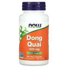 Дудник (Дягиль), 520 мг, Dong Quai, Now Foods, 100 вегетарианских капсул