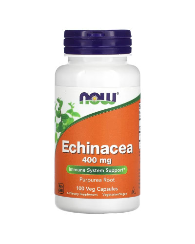 Эхинацея, 400 мг, Echinacea, Now Foods, 100 вегетарианских капсул