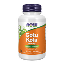 Готу Кола, 450 мг, Gotu Kola, Now Foods, 100 вегетарианских капсул