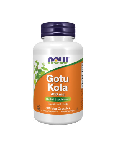Готу Кола, 450 мг, Gotu Kola, Now Foods, 100 вегетаріанських капсул