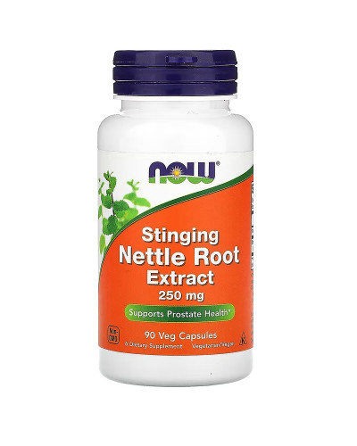Крапива, экстракт корня, 250 мг, Stinging Nettle Root Extract, Now Foods, 90 вегетарианских капсул.