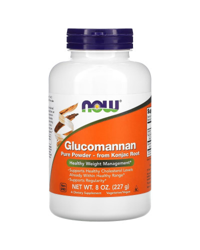 Глюкоманнан, Glucomannan, Now Foods, 227 г