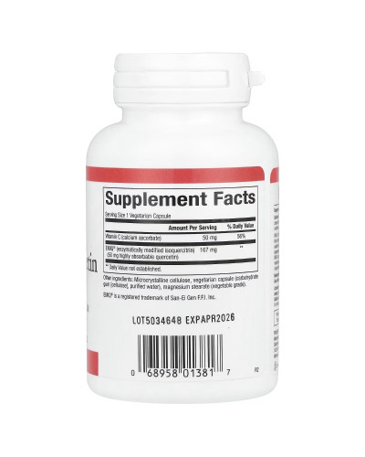 Кверцетин високоактивний біоактивний, 50 мг, Bioactive Quercetin EMIQ, Natural Factors, 60 вегетаріанських капсул Кверцетин високоактивний біоактивний, 50 мг, Bioactive Quercetin EMIQ, Natural Factors, 60 вегетаріанських капсул