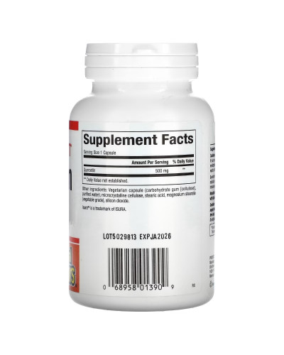 Кверцетин, 500 мг, Quercetin, Natural Factors, 60 вегетаріанських капсул