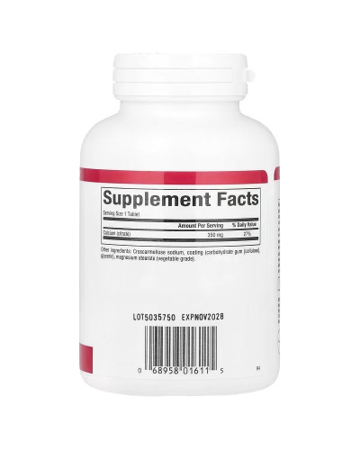 Кальцій цитрат, 350 мг, Calcium Citrate, Natural Factors, 90 таблеток