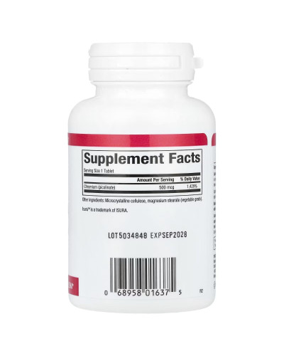Хром Піколінат, 500 мкг, Chromium Picolinate, Natural Factors, 90 таблеток