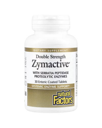 Ферменти подвійної концентрації, Zymactive, Double Strength, Natural Factors, 30 таблеток