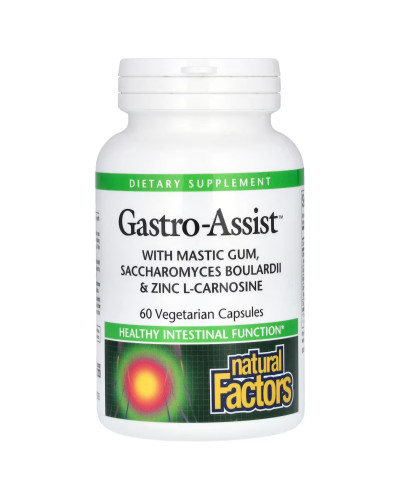 Здоровье желудка и кишечника, Gastro-Assist with Mastic Gum, Saccharomyces Boulardii & Zinc L-Carnosine