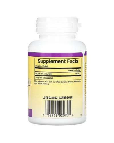 Коензим Q10, 100 мг, Coenzyme Q10, Natural Factors, 30 гелевих капсул Коензим Q10, 100 мг, Coenzyme Q10, Natural Factors, 30 гелевих капсул