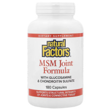 Формула для суставов с МСМ, глюкозамин и хондроитинсульфат, MSM Joint Formula with Glucosamine & Chondroitin Sulfate