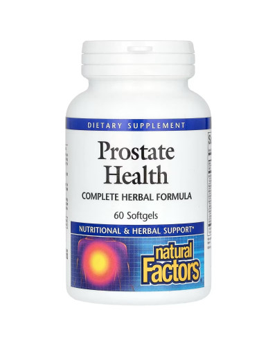 Здоров'я простати, рослинна формула, Prostate Health, Natural Factors, 60 капсул