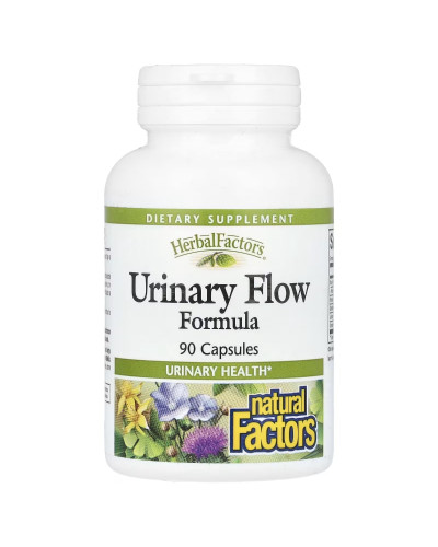 Здоровье Мочевыводящих путей, Urinary Flow Formula, Natural Factors, 90 капсул