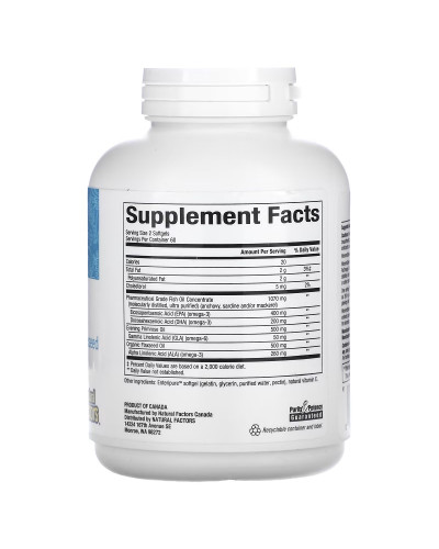 Омега-3 для жінок, WomenSense, RxOmega-3, Natural Factors, 120 гелевих капсул