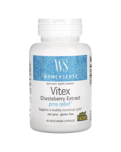 Екстракт вітексу, WomenSense, Vitex Chasteberry Extract, Natural Factors, 90 вегетаріанських капсул