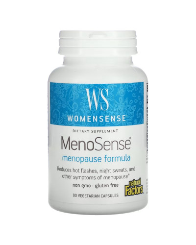 Поддержка при менопаузе, WomenSense, MenoSense, Menopause Formula, Natural Factors, 90 вегетарианских капсул