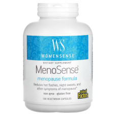 Поддержка при менопаузе, WomenSense, MenoSense, Menopause Formula, Natural Factors, 180 вегетарианских капсул