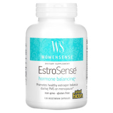 Гормональный баланс, WomenSense, EstroSense, Hormone Balancing, Natural Factors, 120 вегетарианских капсул