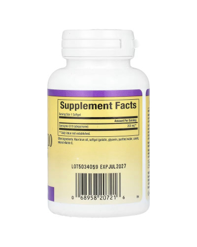 Коензим Q10, 200 мг, Coenzyme Q10, Natural Factors, 30 гелевих капсул Коензим Q10, 200 мг, Coenzyme Q10, Natural Factors, 30 гелевих капсул