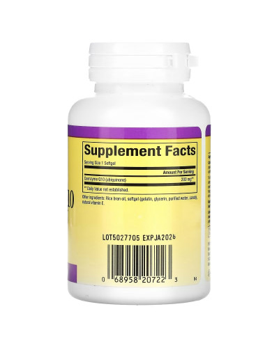 Коензим Q10, 200 мг, Coenzyme Q10, Natural Factors, 60 гелевих капсул Коензим Q10, 200 мг, Coenzyme Q10, Natural Factors, 60 гелевих капсул
