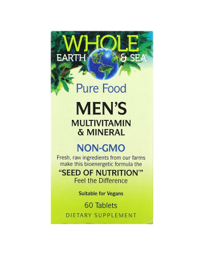 Мультивитаминный и минеральный комплекс для мужчин, Men's Multivitamin & Mineral, Natural Factors, 60 таблеток