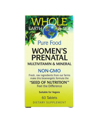 Мультивітаміни та мінерали для вагітних, Women's Prenatal Multivitamin & Mineral, Natural Factors, 60 таблеток