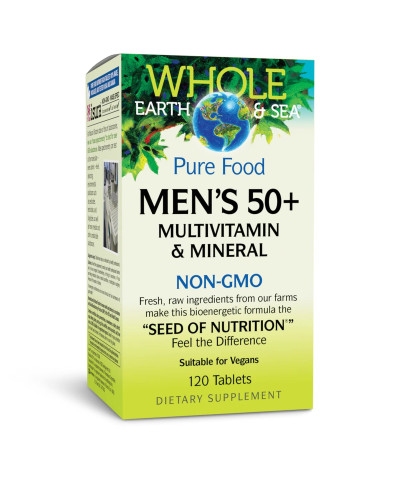 Мультивитаминный и минеральный комплекс для мужчин 50+, Men's 50+, Natural Factors, 120 таблеток