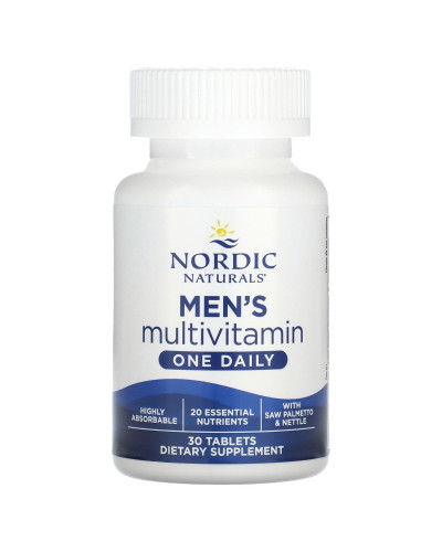 Мультивитамины для мужчин, Men's Multivitamin, One Daily, Nordic Naturals, 30 таблеток