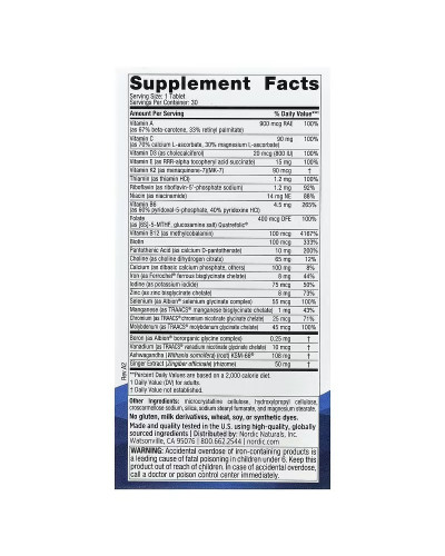Мультивітаміни для жінок, Women's Multivitamin, One Daily, Nordic Naturals, 30 таблеток