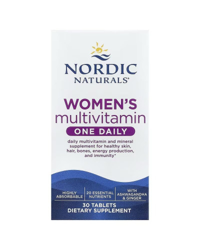 Мультивітаміни для жінок, Women's Multivitamin, One Daily, Nordic Naturals, 30 таблеток