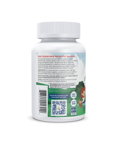 Пробиотики для детей без сахара, вкус клубники и арбуза, Zero Sugar Kids Probiotic Gummies, Nordic Naturals, 30 жевательных таблеток Пробиотики для детей без сахара, вкус клубники и арбуза, Zero Sugar Kids Probiotic Gummies, Nordic Naturals, 30 жевательных таблеток