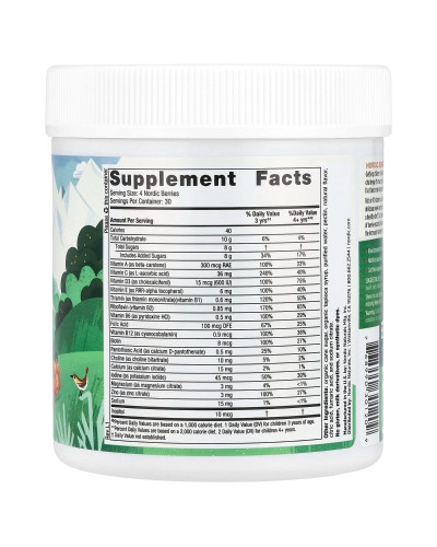 Мультивитамины для детей, апельсин и лимон, Nordic Berries, Multivitamin Gummies, Ages 3+, Nordic Naturals, 120 жевательных конфет