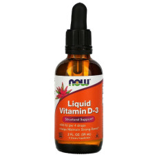 Витамин D3, 400 МЕ, Liquid Vitamin D3, Now Foods, 59 мл