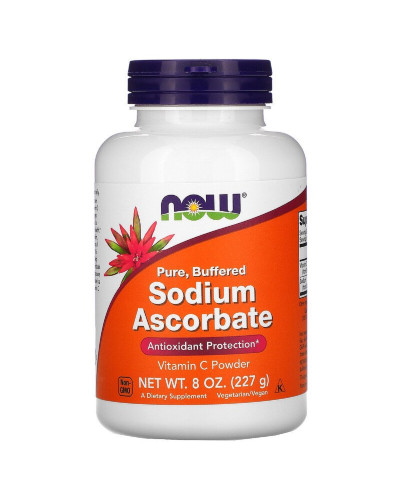 Аскорбат натрію, Now Foods, Sodium Ascorbat, порошок, 227 г