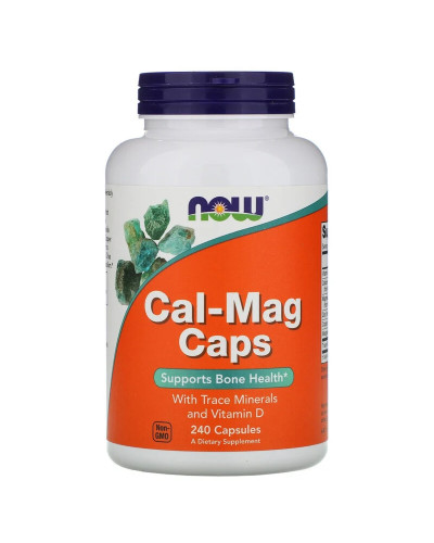Кальцій і Магній, Cal-Mag, Now Foods, 240 капсул