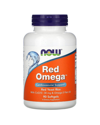 Червона омега, Red Omega, Now Foods, 90 гелевих капсул