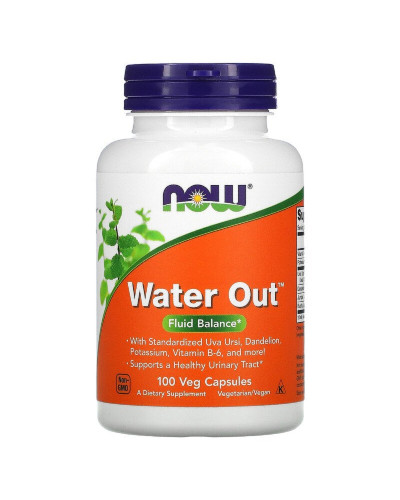 Баланс рідини, Water Out, Fluid Balance, Now Foods, 100 вегетаріанських капсул