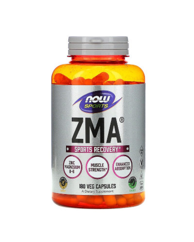 Спортивное Восстановление после тренировки, ZMA, Now Foods, 180 капсул