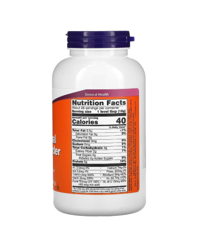 Сухі харчові дріжджі, Nutritional Yeast Powder, Now Foods, 284 гр Сухі харчові дріжджі, Nutritional Yeast Powder, Now Foods, 284 гр