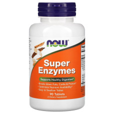 Суперферменты, Super Enzymes, Now Foods, 90 таблеток