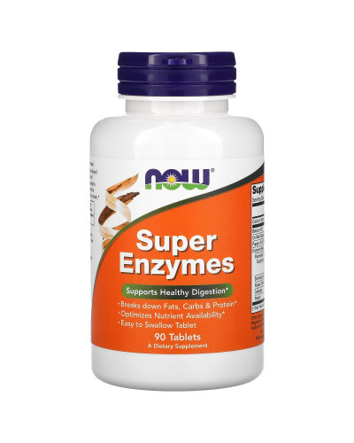Суперферменти, Super Enzymes, Now Foods, 90 таблеток