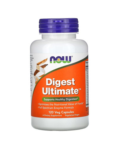Травні ферменти, Digest Ultimate, Now Foods, 120 вегетаріанських капсул