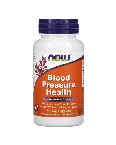 Нормалізація тиску, Blood Pressure Health, Now Foods, 90 вегетаріанських капсул